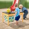 Natural Fir Wood Kids Sensory Activity Table with Storage Bins